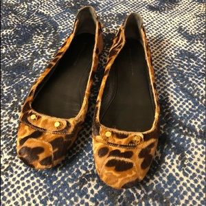 Balenciaga Paris calf hair ballet flats